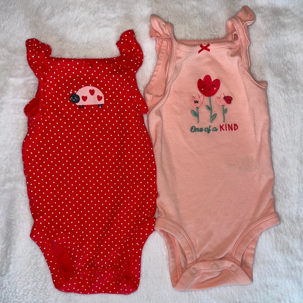 Two Carter Tank-top Onesies!
